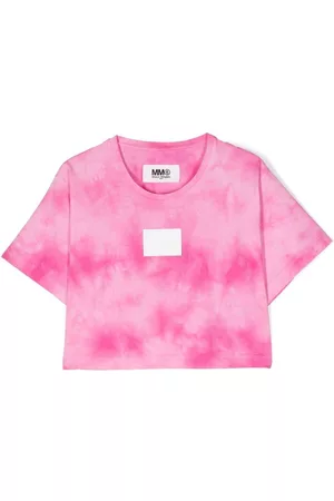 Maison Margiela Logo-patch short-sleeve T-shirt - Pink