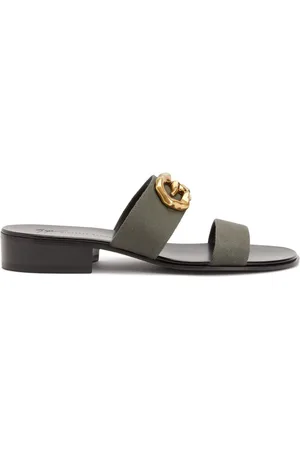 Giuseppe Zanotti Gregorie logo-plaque sandals