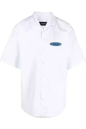 Dsquared2 Logo print short sleeve shirt - White