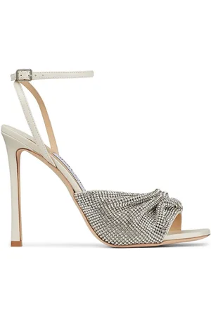 Jimmy Choo Naria 110mm crystal-mesh sandals