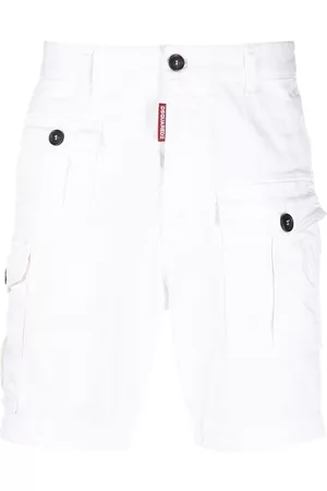 Dsquared2 Logo-tag chino shorts - White