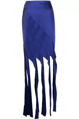 Stella McCartney Panelled slim-cut skirt - Blue