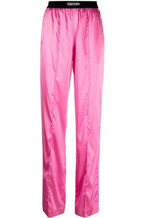 Tom Ford Logo-waistband straight-leg trousers