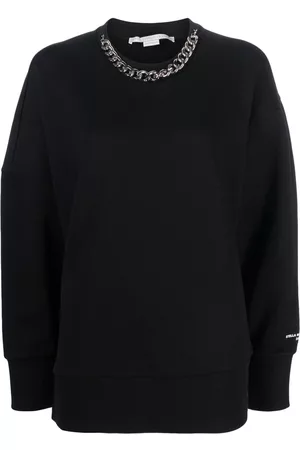 Stella McCartney Chain-link cotton sweatshirt - Black