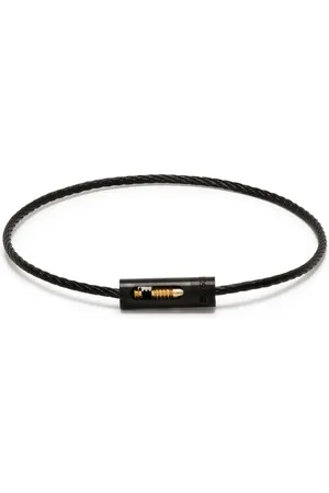 Le Gramme 18kt yellow gold and titanium 5g Cable bracelet