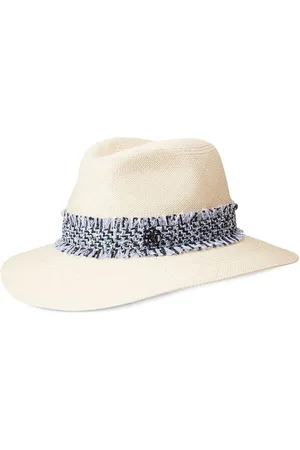 Labelrail x Collyer Twins wide brim sun hat with strap in broderie