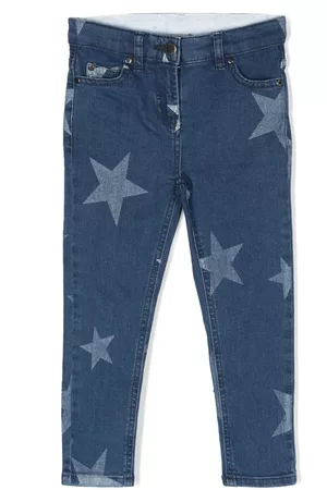 Stella McCartney Slim Jeans - Star-print slim-fit jeans - Blue