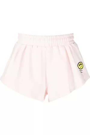 BARROW Sports Shorts - Slogan-print track shorts - Pink