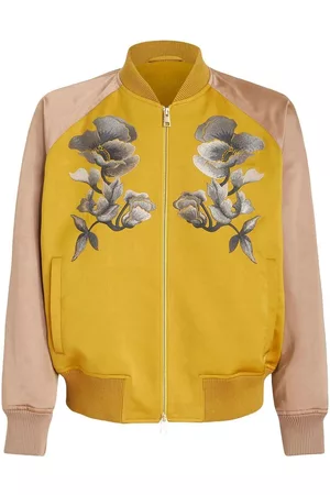 Etro Men Floral bomber jackets - Floral-print bomber jacket - Yellow