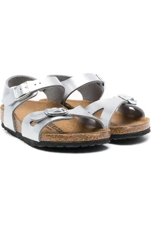 Birkenstock Sandals - Rio metallic-effect sandals - Silver