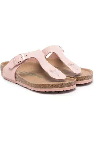 Birkenstock Slide Sandals - Gizeh thong slide sandals - Pink