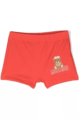 Moschino Logo-print swim shorts - Red