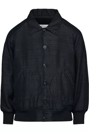 Maison Margiela Two-pocket silk sports jacket - Black