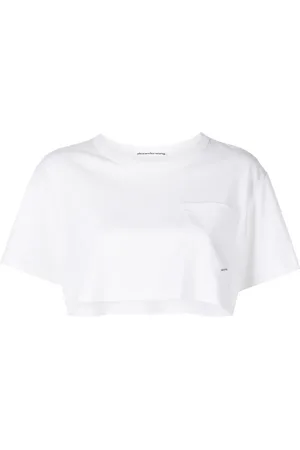 Alexander Wang DTC twist crop T-shirt