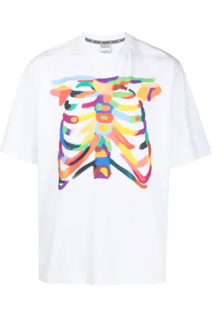 MARCELO BURLON Rib Cage organic cotton T-shirt