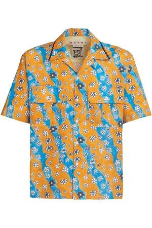 Marni Daisy-print patch-pocket shirt