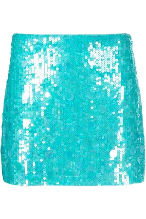 P.a.r.o.s.h. Sequin-embellished mini skirt - Blue