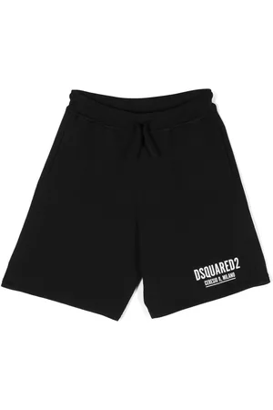 Dsquared2 Logo-print cotton shorts - Black