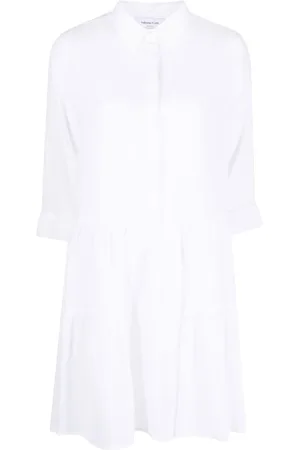 Fabiana Filippi Tiered cotton mini shirtdress