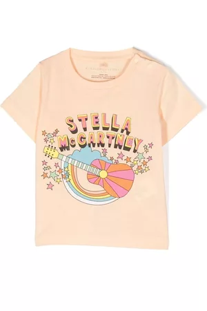 Stella McCartney Logo-print short-sleeved T-shirt - Orange