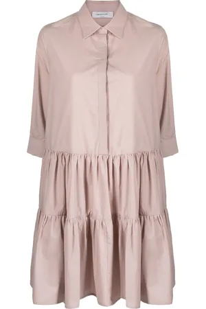 Fabiana Filippi Tiered cotton mini shirtdress