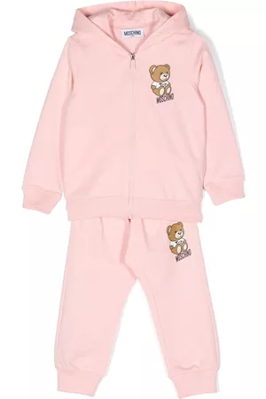 Moschino Sets - Teddy Bear cotton tracksuit set - Pink