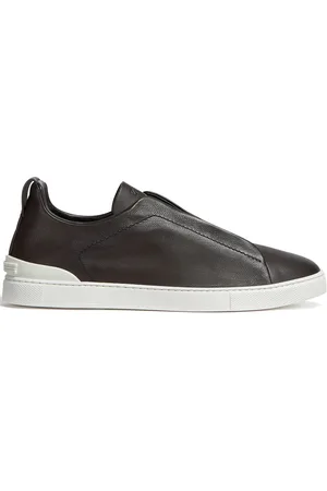 Ermenegildo Zegna SECONDSKIN Triple Stitch leather sneakers