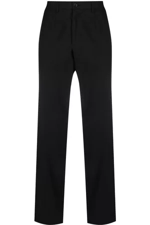 Dolce & Gabbana Men Formal Pants - DG Essentials stretch-cotton trousers - Black