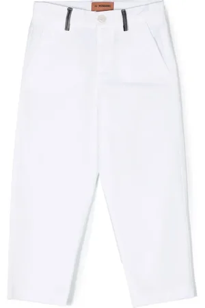 Missoni Knit-detail straight-leg trousers