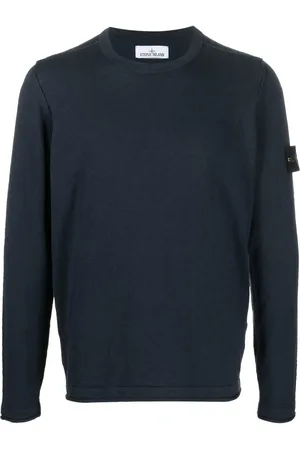 Stone Island Logo-patch sleeve jumper