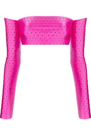 The Andamane Rhinestone-embellished cropped top