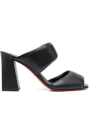 santoni 105mm Cactus open-toe mules