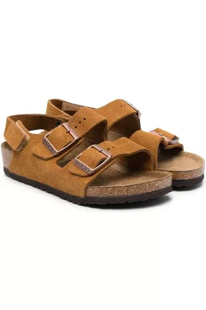 Birkenstock Sandals - Double-strap suede sandals - Brown