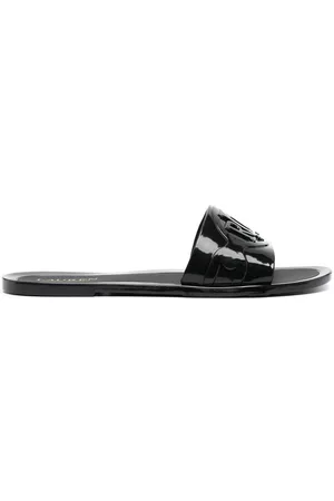 Ralph Lauren Women Sandals - Alegra logo-detail slides - Black
