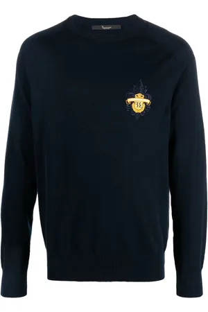 BILLIONAIRE Round-neck cotton jumper
