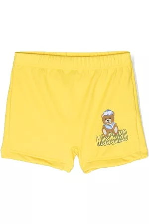 Moschino Swim Shorts - Teddy Bear print swim shorts - Yellow