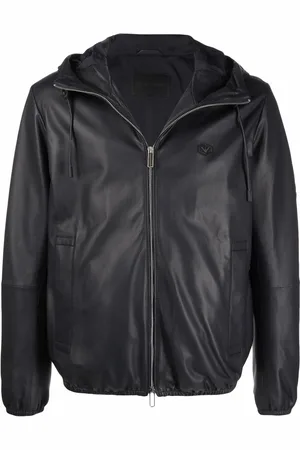 Emporio Armani Semi-aniline leather blouson