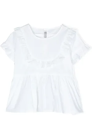 Il gufo Ruffled trim T-shirt