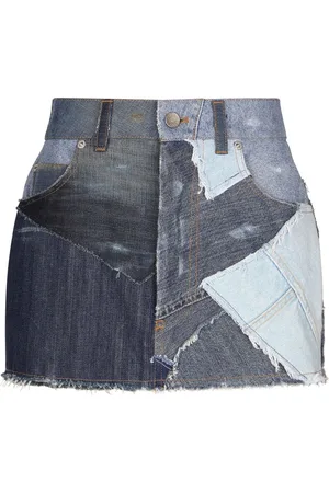 Dolce & Gabbana Patchwork-detail denim skirt