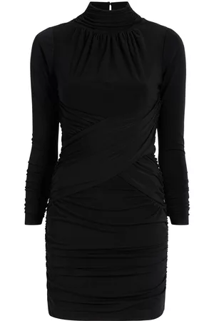 Cinq A Sept Women Ruched Dresses - Amar ruched dress - Black