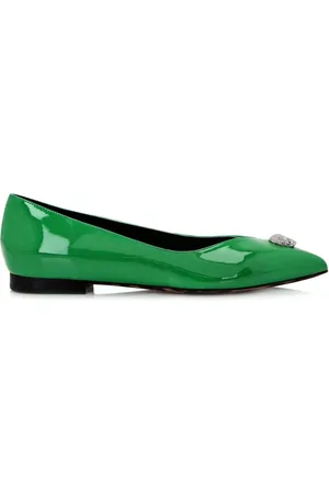 Philipp Plein Skull-charm ballerina shoes