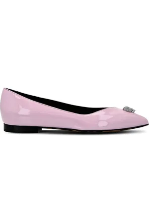 Philipp Plein Skull-charm ballerina shoes