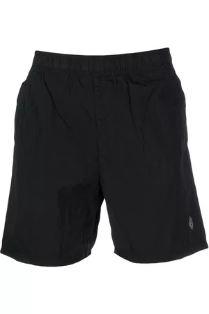 Stone Island Men Swim Shorts - Compass-logo swim shorts - Black