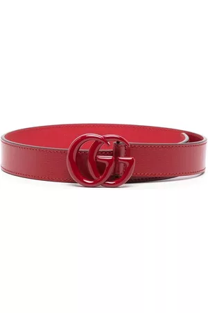 Gucci GG logo-buckle belt - Red