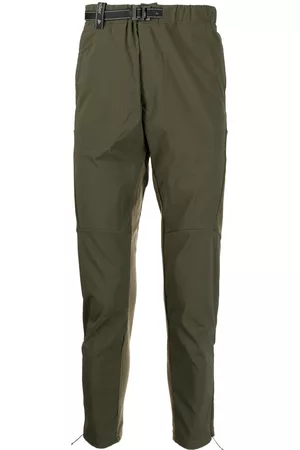 and wander Men Skinny Pants - Belted-waist detail trousers - Green