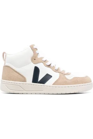 Veja Panelled high-top sneakers