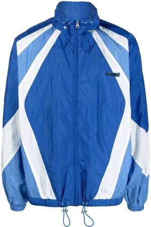 Isabel Marant Striped zipped track jacket - Blue