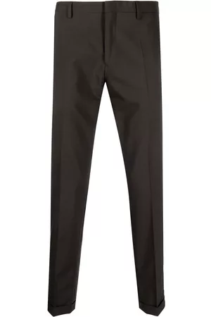 Paul Smith Men Formal Pants - Slim-cut tailored trousers - Brown