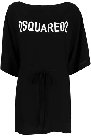 Dsquared2 Women Beachwear - Logo-print beach cover-up - Black