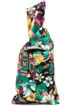 La DoubleJ Knot floral-print bag